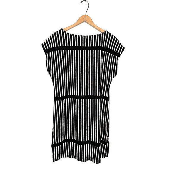 Marimekko For Target | Black White Stripe Short Sleeve Swim Coverup Dress Size S - Picture 4 of 10